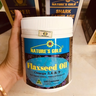 Omega 3 6 9 flaxseed oil hộp 200 viên Úc
