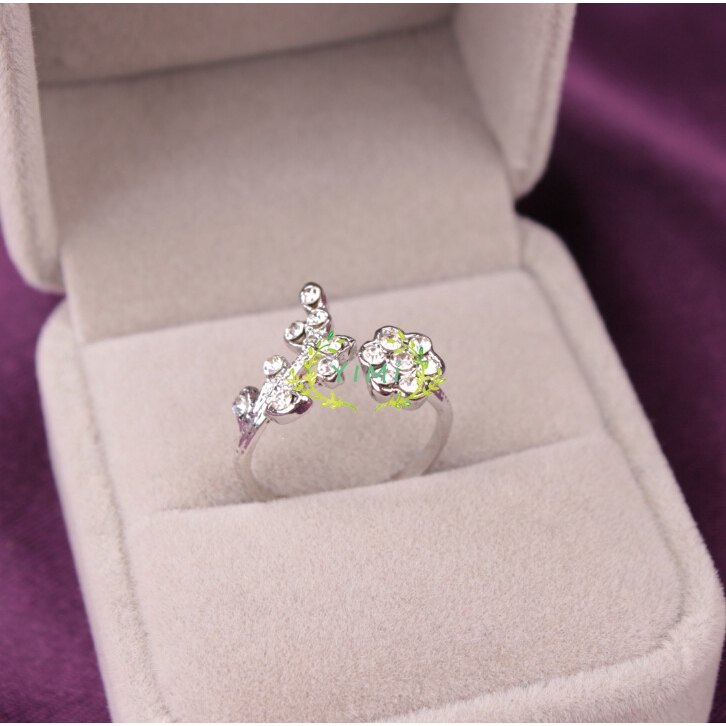 Women's Mini Ring Women's Jewelry Can Be Adjusted Gold-plated Flower Pattern for Gifts❤Yimi❤