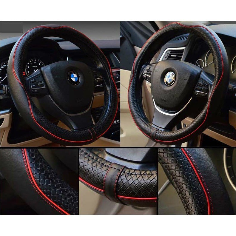 Bọc vô lăng, Bao tay lái cao cấp 148 cho xe ô tô, ảnh thật sản phẩm