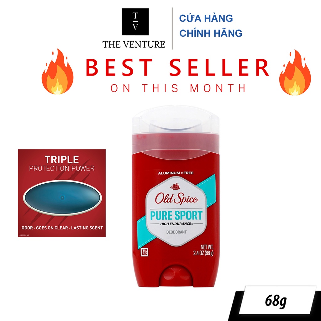 Lăn Sáp Khử Mùi Old Spice Bearglove, Wolfthorn,  Timber, Fiji, PureSport, Fresh, Original Chính Hãng