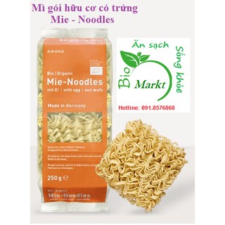 (Alb-Gold) - Mì gói hữu cơ có trứng Mie Noodles 250g