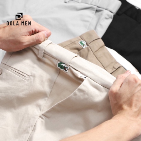 Quần Dài Kaki Nam LACOSTE LƯNG CẠP CHUN Co Giãn Hàng Xuất Xịn Có Big Size