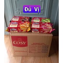 Thùng 24 gói bánh quế Cosy kem mix đủ vị 135gr - Đại lý sỉ