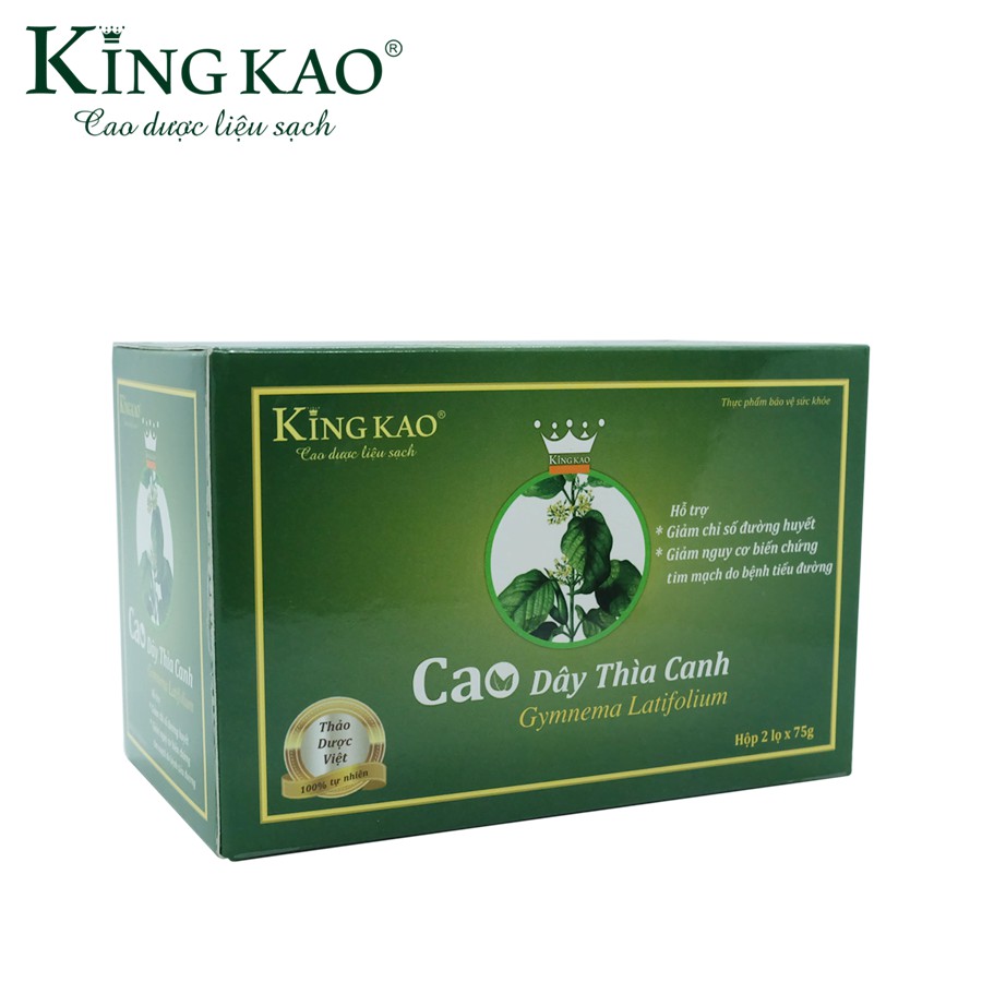 (Cao đặc) Cao dây thìa canh KingKao, 100% tinh chất dây thìa canh - Hạ và ổn định đường huyết an toàn