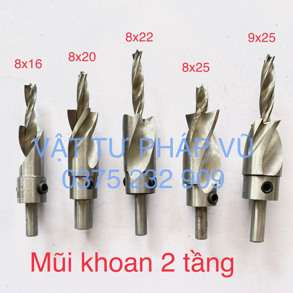 Mũi khoan 2 tầng âm đầu vít, mũi khoan sala Đài Loan