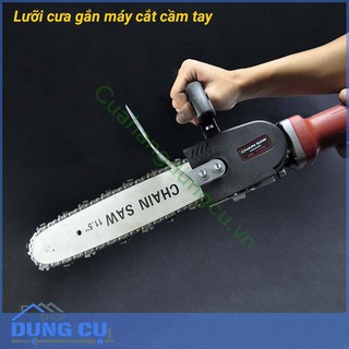 Cưa xích gắn máy - tra nhớt tự động- chẳn bảo vệ bằng sắt
