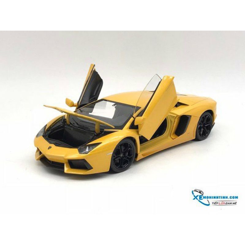 Xe Mô Hình Lamborghini Aventador Lp700-4 1:24 Welly ( Vàng )&lt;br&gt;