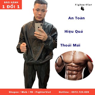 Quần Áo Ép Cân Mẫu 2021 Loại Cao Cấp 2 Lớp Siêu Bền Quần Áo Giảm Cân Hàng Chính Hãng FighterViet
