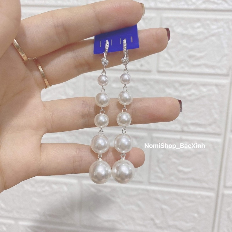 Bông tai trai dài 7 dáng siêu phẩm, đẹp rẻ thời trang bền lâu Mainomi Shop Bạc Xinh