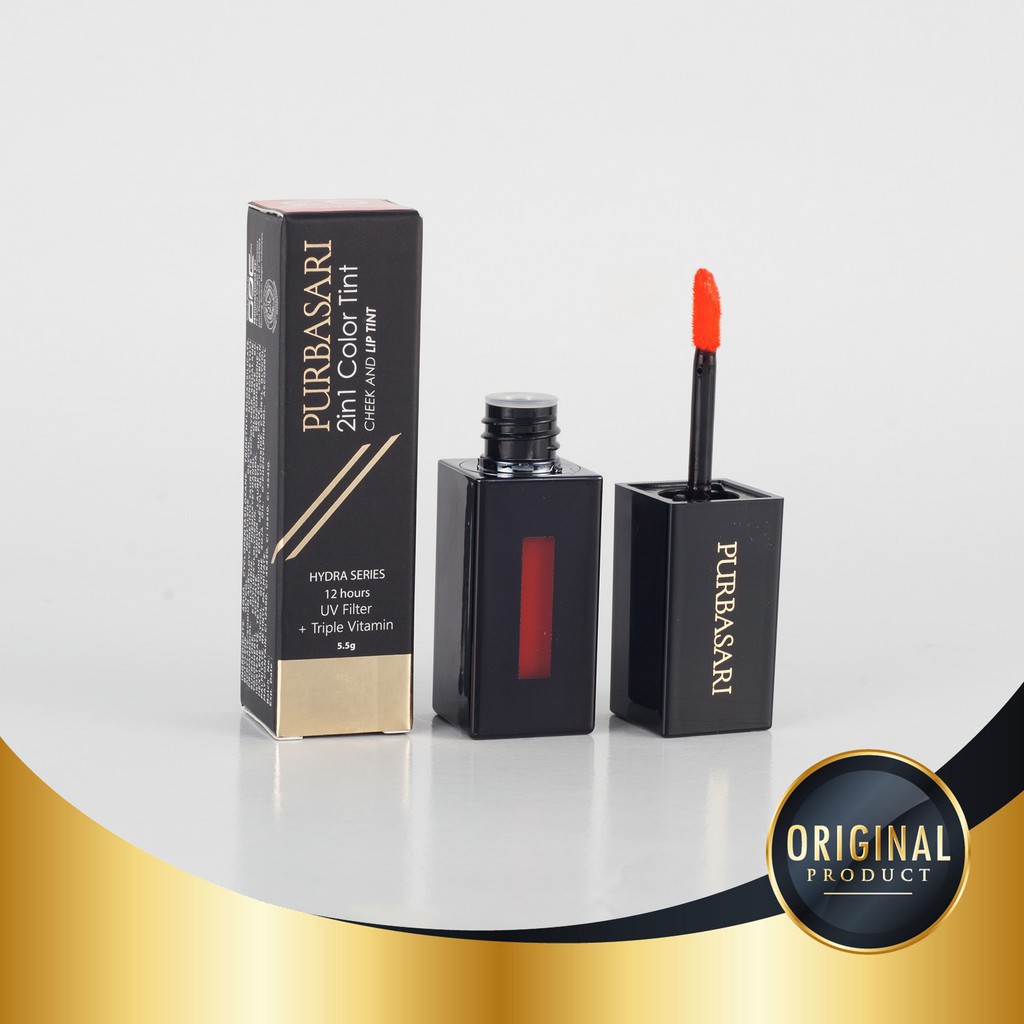 (hàng Mới Về) Son Tint 2 Trong 1 Màu Sắc Thời Trang Thương Hiệu Purbasari | BigBuy360 - bigbuy360.vn