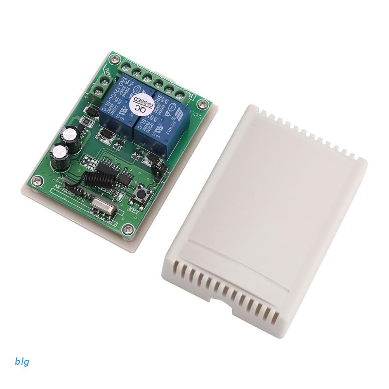 Mô Đun Rơ Le Điều Khiển Từ Xa Không Dây Blg Dc 12v 2 Kênh Rf 433mhz