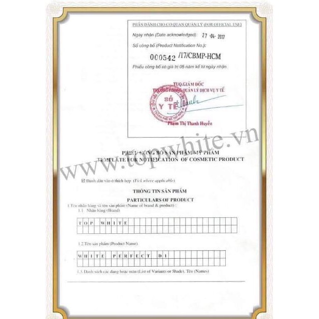 Sữa tắm Topwhite D7