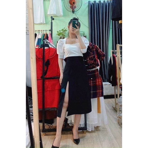 chân váy xẻ tà hót hít | BigBuy360 - bigbuy360.vn