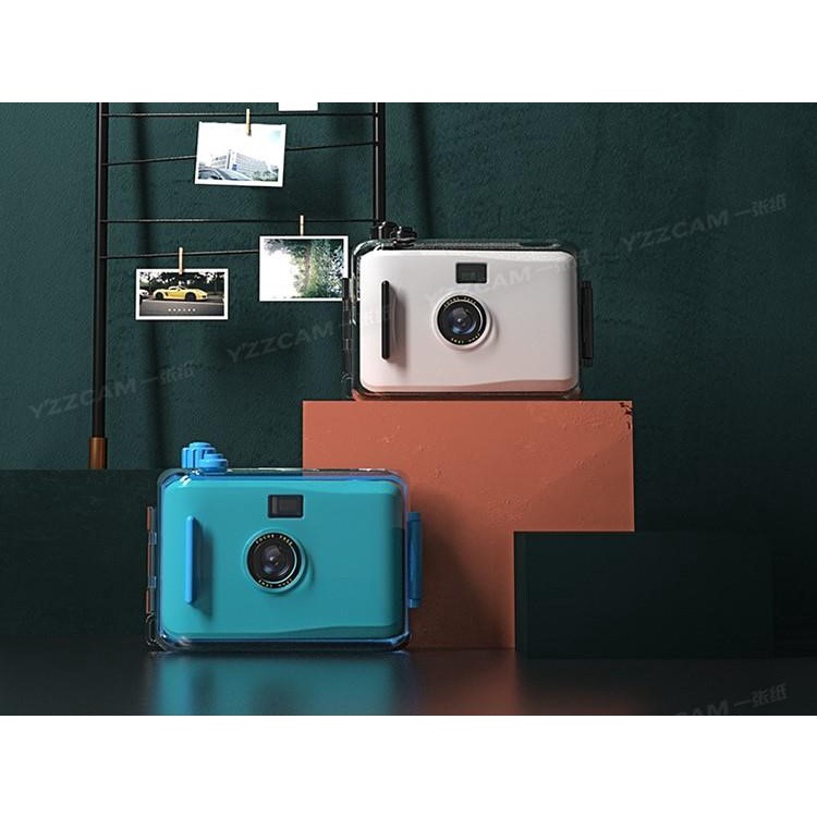Hàng HOT Máy ảnh Lomo mini dễ thương kèm vỏ ngoài chống nước Máy ảnh phim cổ điển có thể tái sử dụng thu nhỏ tự động【Carbon070】