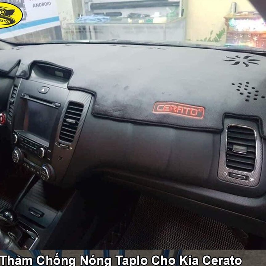 Thảm Taplo nhung Cerato 2015 - 2018 nhung lông cừu 3 lớp
