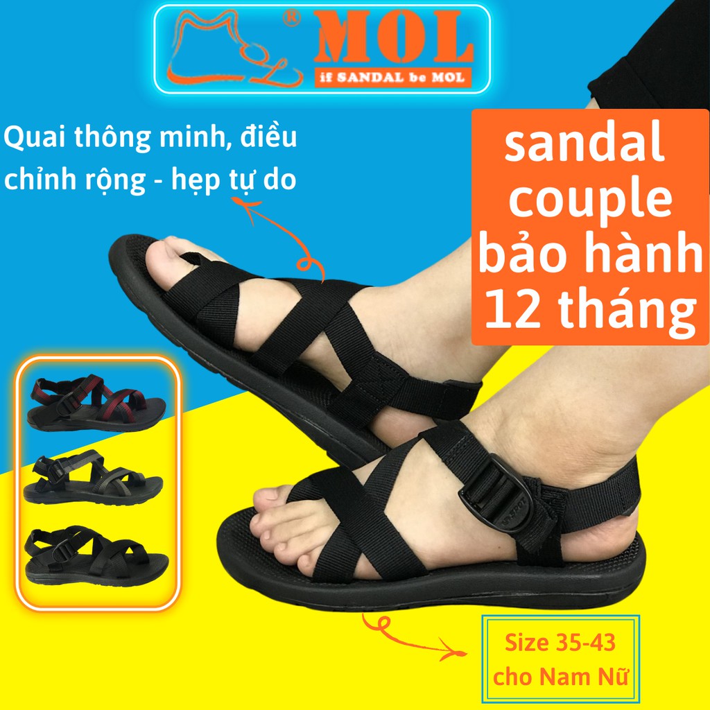 Giày dép sandal couple nam nữ quai chéo xỏ ngón có quai hậu cố định cho cặp đôi mang đi biển du lịch đi học ZR117B