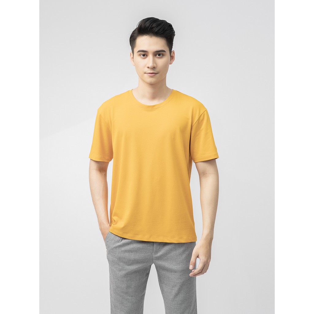 Áo thun nam ngắn tay ARISTINO vải mềm nhẹ, thấm hút tốt, thoáng khí - ATS019S1