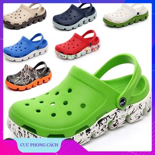 Dép Crocs Nam Nữ Siêu Chất Tặng 12 Ticker Mẫu Mới 2019 [Khuyến Mãi Sốc]
