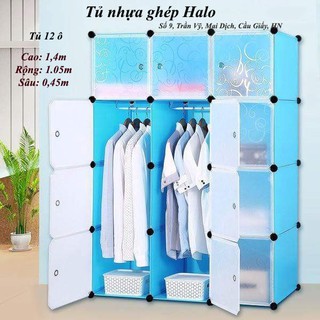 Tủ nhựa ghép 12 ô