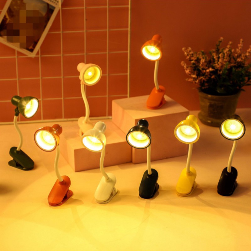 Đèn LED Đọc Sách Mini Cổ Ngỗng Linh Hoạt Kèm Kẹp Tùy Chỉnh Tiện Dụng