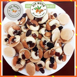 Bánh hạnh nhân hạt điều nướng 500gr hỗ trợ ăn kiêng - Bánh nướng hạt dinh dưỡng giảm cân - Fit Nuts