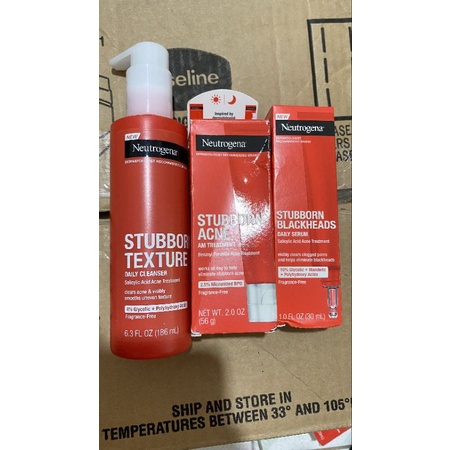 bộ kem da mụn neutrogena stubborn acne