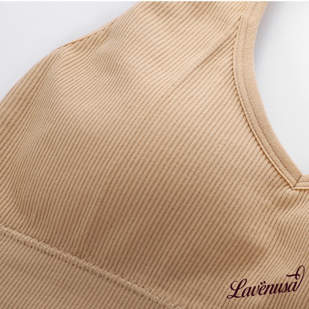 Áo bra yếm croptop nữ gân tăm thoải mái thoáng mát thấm hút tốt LAVENUSA AL69