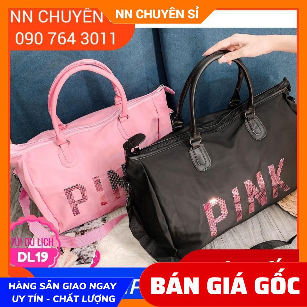 TÚI DU LỊCH PINK KIM SA BLING BLING SIÊU SANG DL19 ❤100% ẢNH THẬT❤HÀNG QC