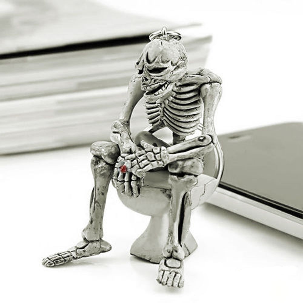 Móc Khóa Thiết Kế Bộ Xương Đầu Lâu Sáng Tạo Vui Nhộn