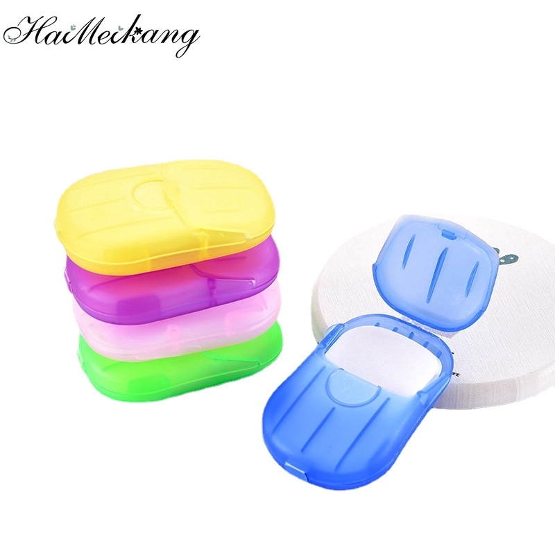 Xà phòng giấy mini Haimeikang sử dụng một lần di động mang theo du lịch tiện lợi