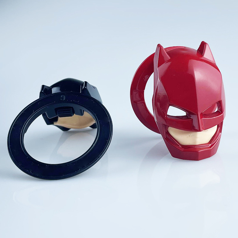 Nắp dán bảo vệ nút bấm khởi động xe hơi bằng kim loại hình Iron Man /Tiga Ultraman/Batman #yjteam67