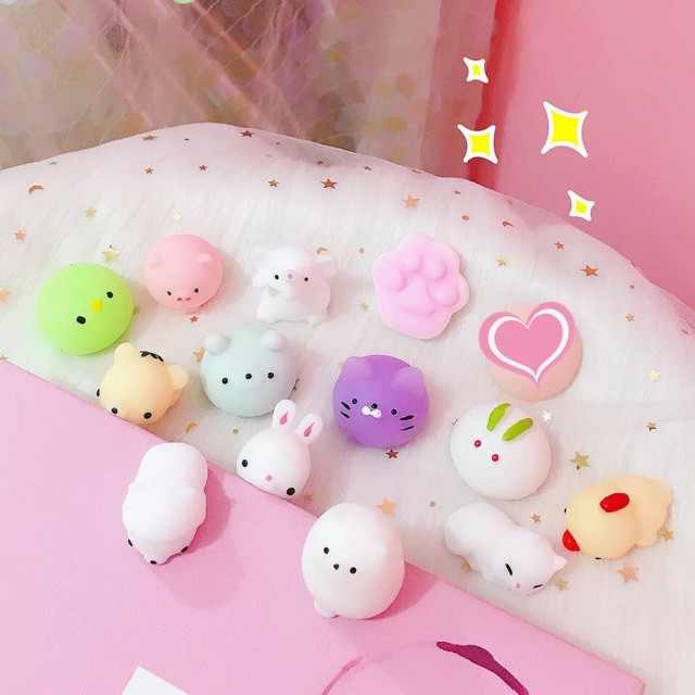 [ Ảnh thật tự chụp ] Mochi squishy thú full hộp