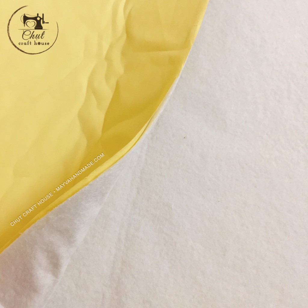 Bông mếch dán tự dính 1,5mm - Loại 1 dùng cho may túi handmade