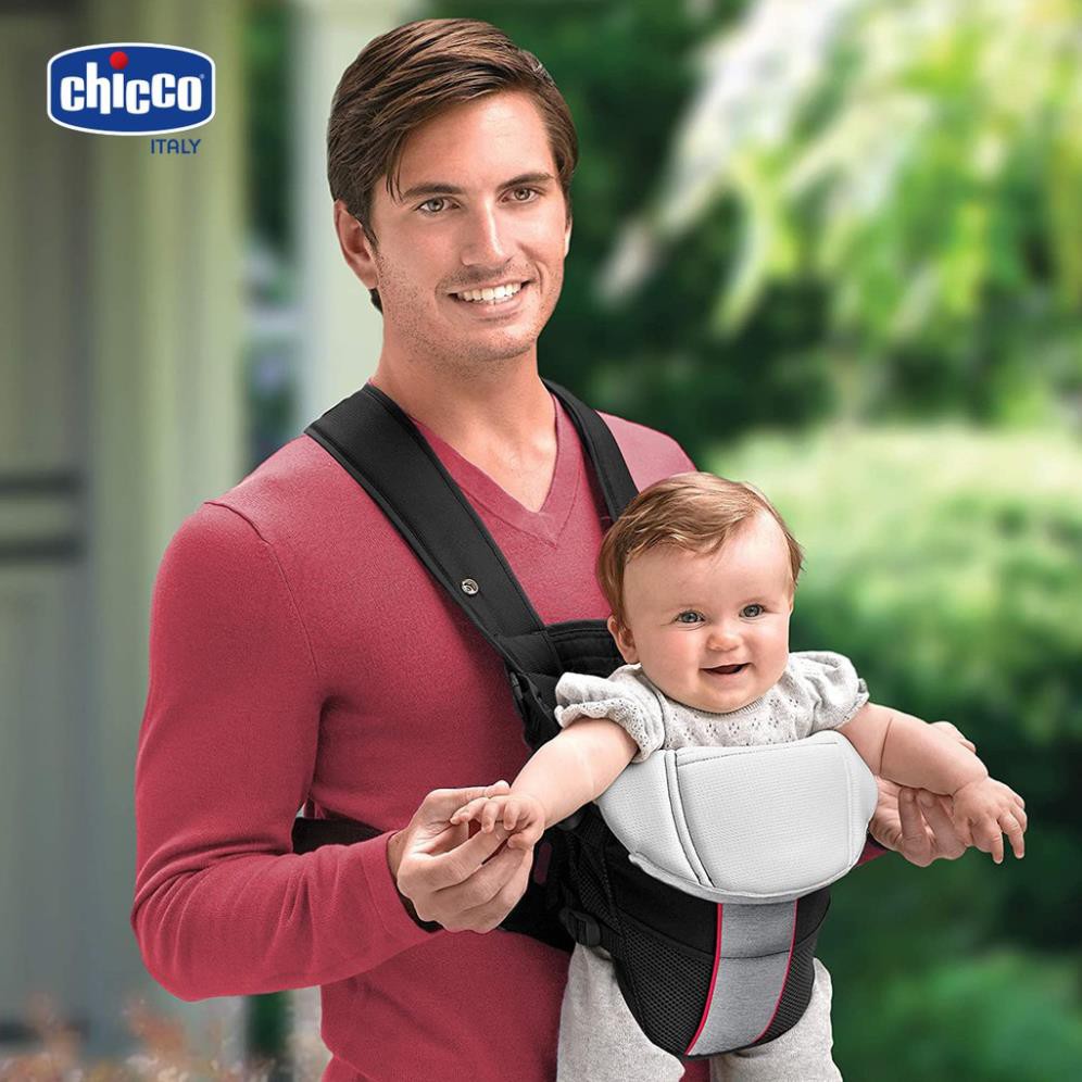 Địu Chicco Ultrasoft Ghi đen