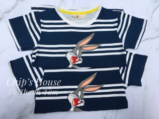 Áo phông cotton thỏ bugs bunny cho bé