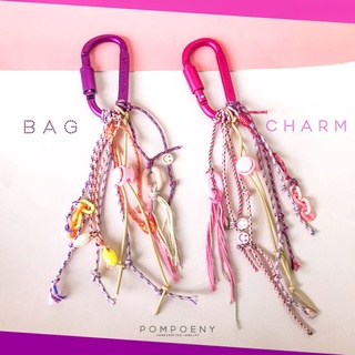 Image of Bag Charm / Carabiner Bag Charm / Tali Tas / Keychain / Bags Charm Handmade  - POMPOENY