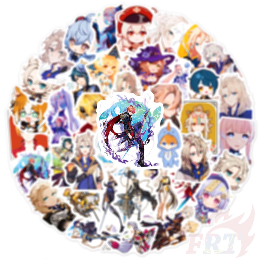 ❉ Genshin Impact - Series 10 Cartoon Games Stickers ❉ 50Pcs/Set DIY Fashion Luggage Laptop Skateboard Doodle Decals Stickers