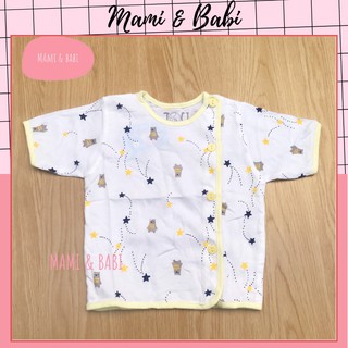 Áo Sơ Sinh Cho Bé Tay Ngắn Kiểu Cài Lệch JOU BABY