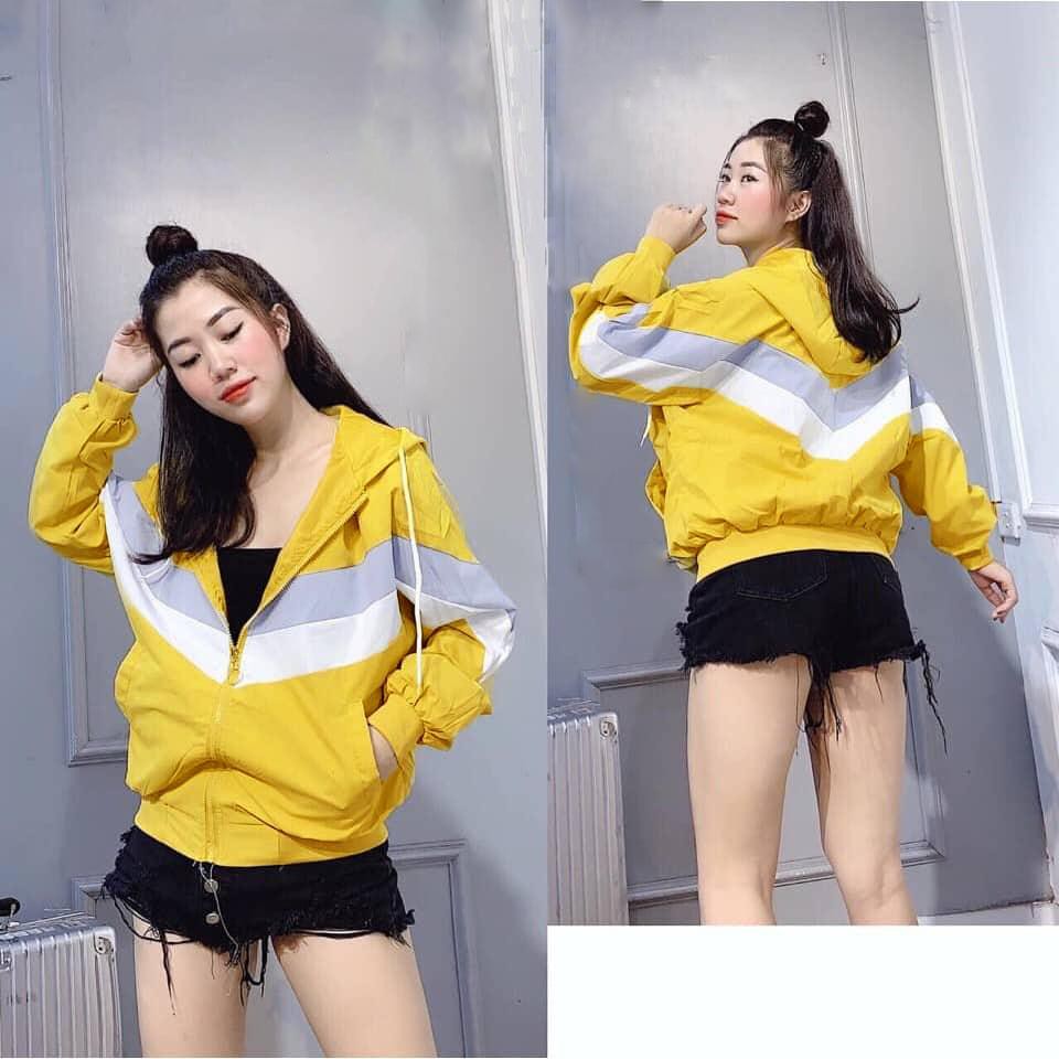 Áo Khoác Dù Nữ Cao Cấp Kẻ Sọc Nhiều Màu - Thời Trang Áo Khoác Hot Nhất Q_boutique