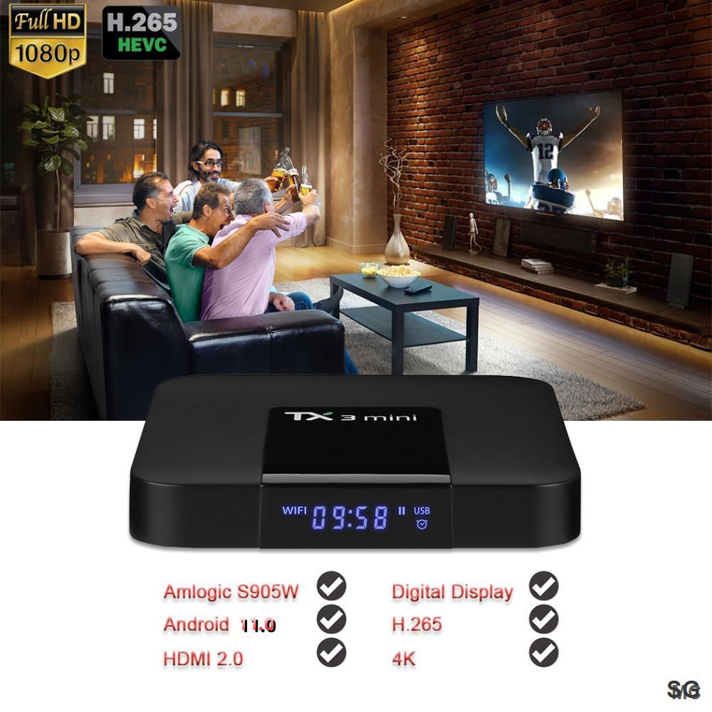 Thiết Bị Đa Phương Tiện Thông Minh Tx3 Mini 4 + 32GB Hdmi HD 4K