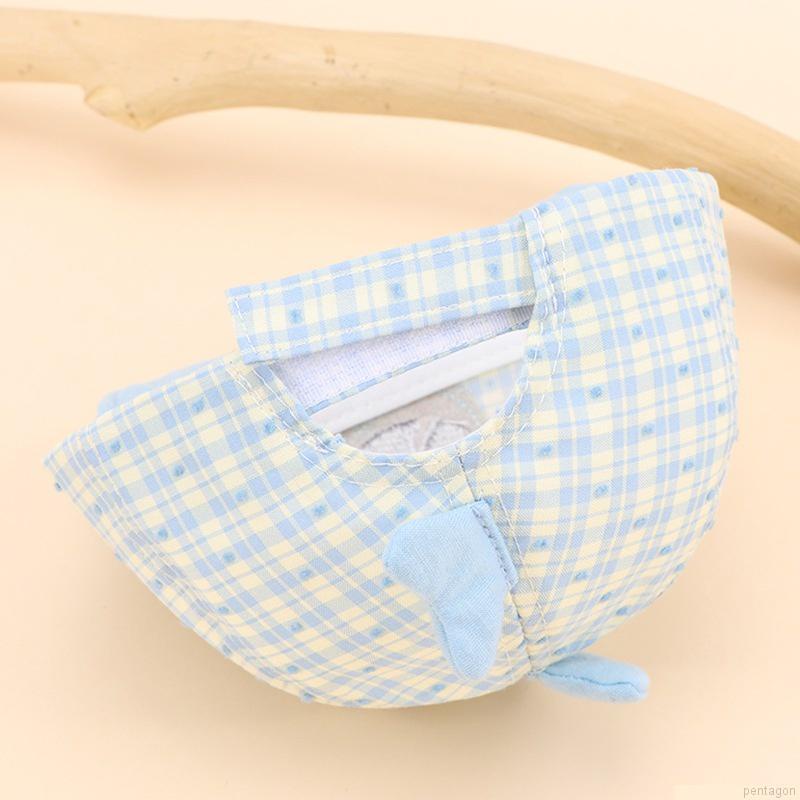 Mũ lưỡi trai vải cotton vành mềm mại chống nắng họa tiết cá mập kẻ sọc kiểu Hàn Quốc cho bé