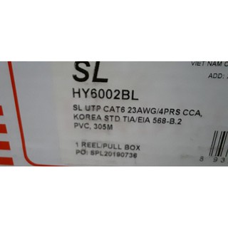 Freeship extra 1 thùng dây mạng cat6 SL 305 mét ( một sản phẩm nhượng quyền của goldern Japan).