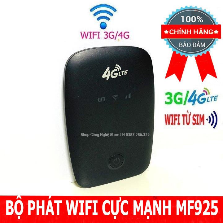 Cục Phát Di Động MF925 Dùng Sim Đa Mạng , Thiết Kế Nhỏ Gọn Tiện Dụng - Hỗ Trợ Internet Tốc Độ Cao