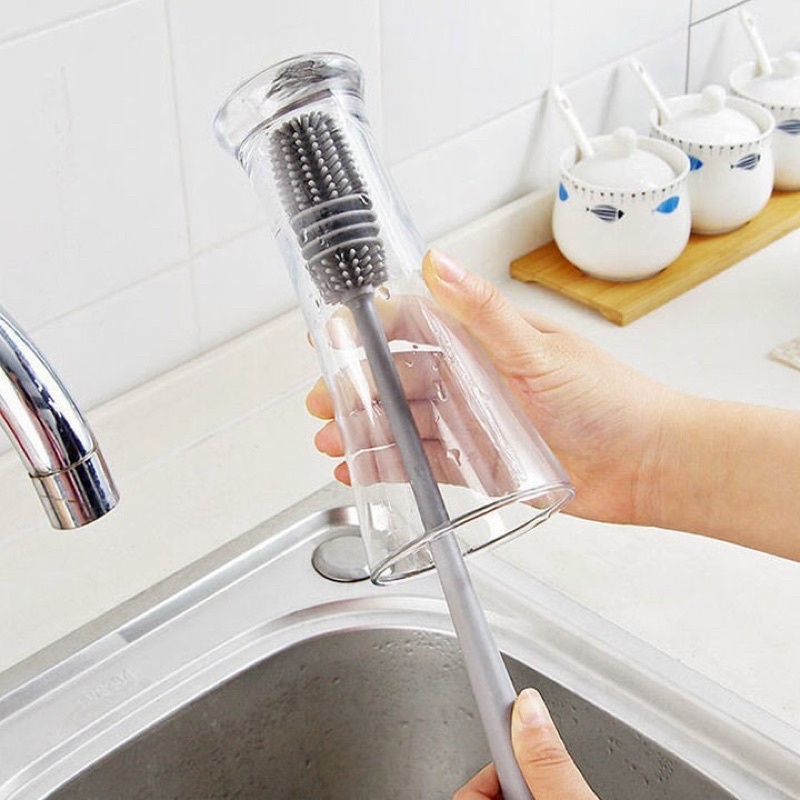 Cọ silicon rửa cốc chén , bình sữa đa năng tiện ích cho gia đình.