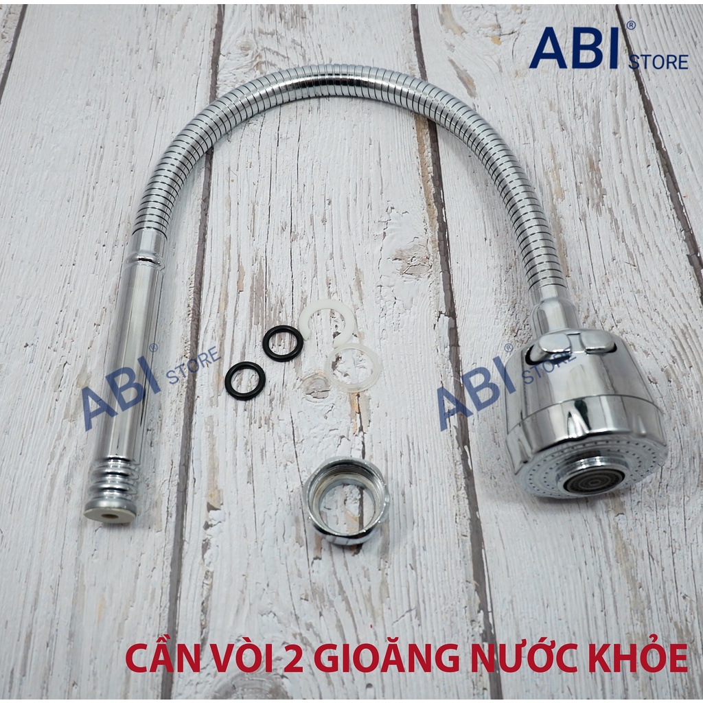 Cần quả vòi rửa bát loại 2 gioăng nước khỏe giá rẻ nhất Hà Nội, cần vòi mềm rửa chén bát thay thế