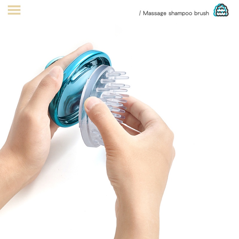 Lược Silicone Massage Da Đầu Chống Gàu Cho SPA