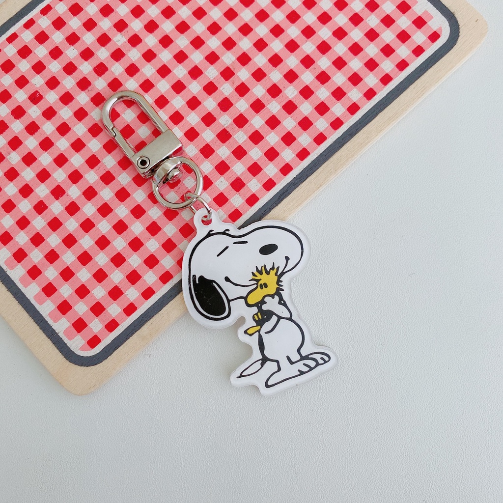 Móc khóa hình nhân vật hoạt hình snoopy xinh xắn dành cho trang trí