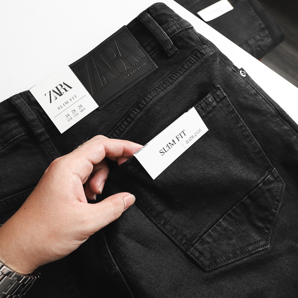 Quần Jean dài nam ZR xám đen cào sước,Form Slimfit,chất vải co dãn,ống quần 15-18cm,hàng VNXK - 2105