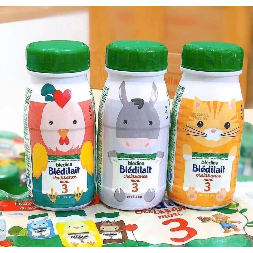 Sữa Bledilait - Sữa nước Bledilait Croissance 3 Pháp - Xách 18 Chai, 250ml/chai - Mẫu mới nhất