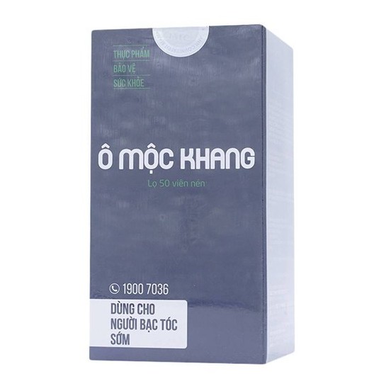 Ô Mộc Khang Lọ 50 viên - Hỗ trợ giảm tình trạng tóc bạc sớm, kích thích mọc đen tóc